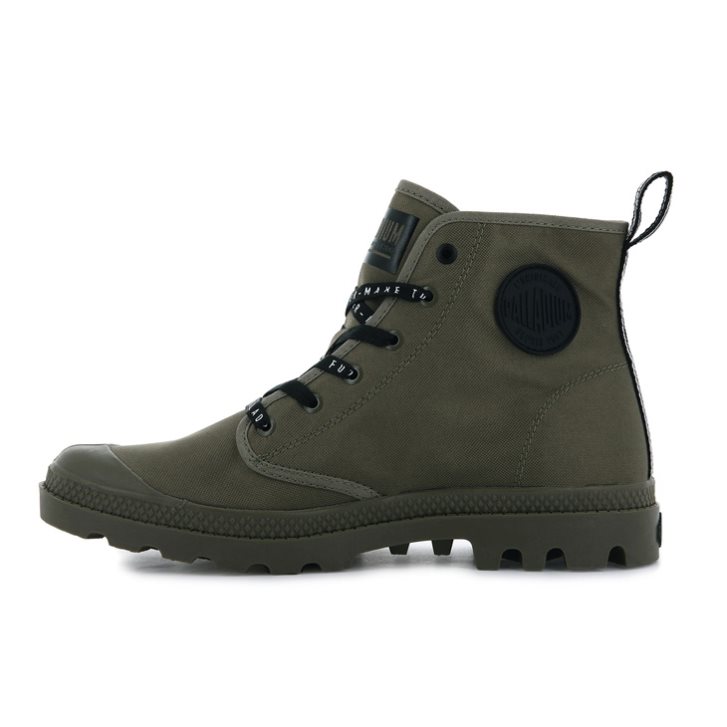 Bottes Palladium Pampa Hi Future Femme Vert Olive | FR WRQ917A